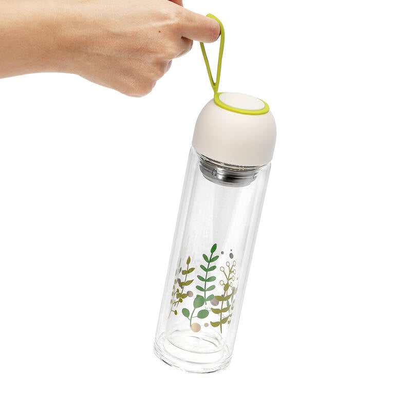 B&igrave;nh Đựng Nước Thủy Tinh Nature 350ml LocknLock - 2 M&agrave;u (Hồng, Trắng) - LLG654 image number null